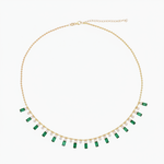 Load image into Gallery viewer, NFK71702. 14K Solid Gold Diamond and Gemstone Necklace