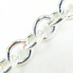 Load image into Gallery viewer, Sterling Silver Smooth Hollow Circle Link Chain.