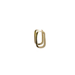 Load image into Gallery viewer, HP401932Y. 14K Solid Gold Rectangle Hoops