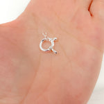 Load image into Gallery viewer, White Sterling Silver Spring Ring