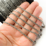 Load image into Gallery viewer, Z39OX. Oxidized Sterling Silver Thick Box Chain