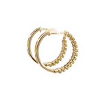 Load image into Gallery viewer, EHJ56873. 14k Solid Gold Diamond Hoops