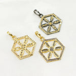 Load image into Gallery viewer, Buy Silver Hexagon Flower Pendant