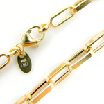 Load image into Gallery viewer, 14K Solid Gold Flat Box Link Chain