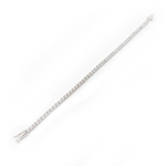 Load image into Gallery viewer, Shop 14K Solid White Gold Diamond Tennis Bracelet