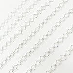Load image into Gallery viewer, V296SS. Sterling Silver Clover and Oval Link Chain