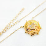 Load image into Gallery viewer, NFB71501. 14K Solid Gold Diamond Round Heart Necklace