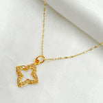 Load image into Gallery viewer, 14K Solid Gold Diamonds Flower Charm. GDP12