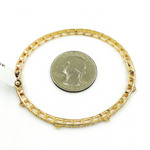 Load image into Gallery viewer, KG97. 14K Solid Gold Bangle with Diamonds