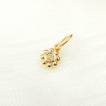 Load image into Gallery viewer, 14K Gold Diamond Flower Charm