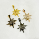 Load image into Gallery viewer, DP367. Diamond Sterling Silver Sun Pendant