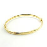 Load image into Gallery viewer, Bangle16. 14K Solid Gold Matte Textured Bangle