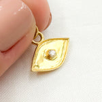 Load image into Gallery viewer, Diamond Sterling Silver Eye Charm