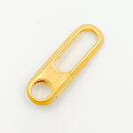 Load image into Gallery viewer, Matt Gold Plated Sterling Silver Oval Clasp