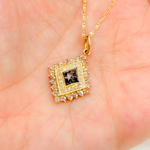 Load image into Gallery viewer, 14K Solid Gold Charm Mix Shape Pendants with Diamonds. KG82
