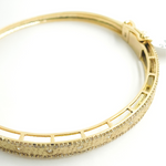 Load image into Gallery viewer, KG96. 14K Solid Gold Diamonds Bangle