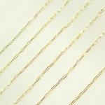 Load image into Gallery viewer, 14K Solid Yellow Gold Flat Paperclip Chain by Foot