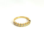 Load image into Gallery viewer, 14k Solid Gold Drops Ring.
