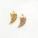 Load image into Gallery viewer, DC882. Diamond Sterling Silver Horn Charm