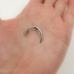 Load image into Gallery viewer, White Gold Diamond Double Horn Studs Earrings