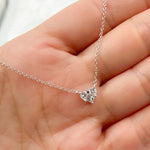 Load image into Gallery viewer, NFH71523. 14K Solid Gold Diamond Heart Shape Necklace