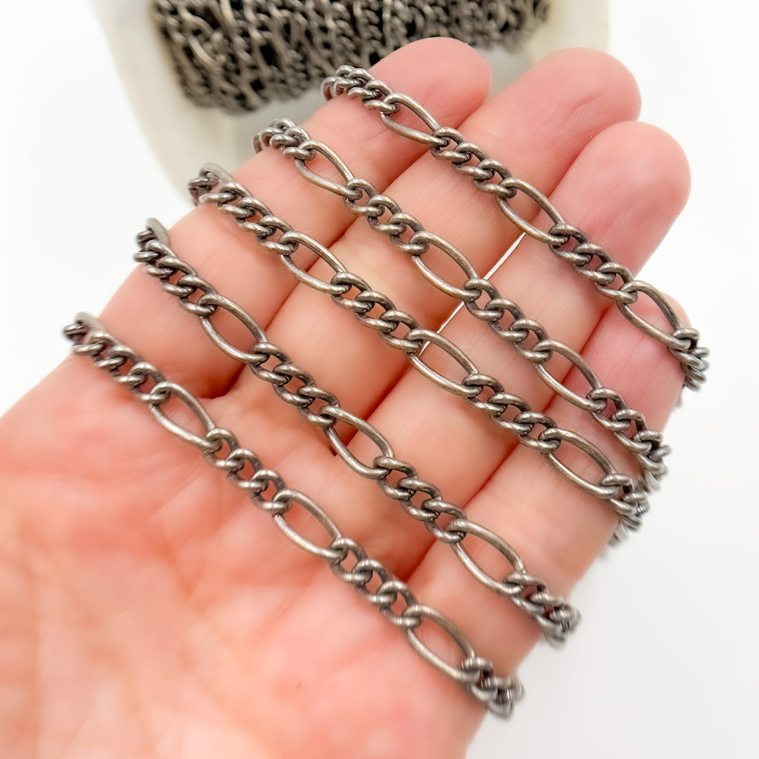 Sterling Silver Smooth Figaro Chain