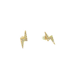 Load image into Gallery viewer, ER415222Y. 14K Solid Gold Diamond Ray