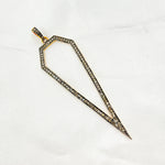 Load image into Gallery viewer, DP054. Diamond Silver Arrow Pendant