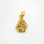 Load image into Gallery viewer, DC1015. Diamond Sterling Silver Drop Charm