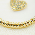 Load image into Gallery viewer, NFC71046MOP. 14k Solid Gold Paperclip Necklace with Mother of Pearl Charm
