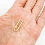 Load image into Gallery viewer, Gold-Plated Matte Sterling Silver Clasps