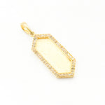 Load image into Gallery viewer, DP815. Diamond Sterling Silver Hexagon Pendant