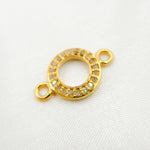 Load image into Gallery viewer, DC878. Diamond Sterling Silver Round Connector