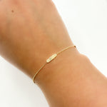 Load image into Gallery viewer, BR4900. 14k Solid Yellow Gold Bars Link Bracelet
