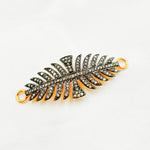 Load image into Gallery viewer, DC966. Diamond Sterling Silver Leaf Shape Connector