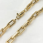 Load image into Gallery viewer, Buy Now 14K Solid Hollow Gold Smooth Paperclip Chain