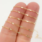 Load image into Gallery viewer, Solid Gold Curb & Diamond Cut Marina Link Chain