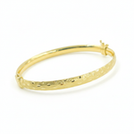 Load image into Gallery viewer, Bangle14. 14K Solid Gold Matte Textured Bangle