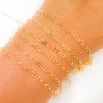 Load image into Gallery viewer, 1370GF. 14K Yellow Gold Filled Smooth Diamond and Round Link Chain.
