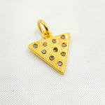 Load image into Gallery viewer, DC701. Diamond Sterling Silver Triangle Charm