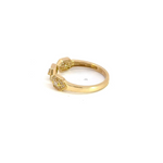 Load image into Gallery viewer, 14k Solid Yellow Gold Diamond Hexagons Ring.