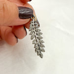 Load image into Gallery viewer, Diamond Sterling Silver Leaf Pendant