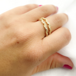 Load image into Gallery viewer, 14K Solid Gold Diamond Ring.