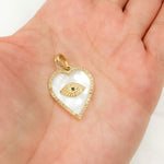 Load image into Gallery viewer, Sterling Silver Heart Pendant with Gemstone