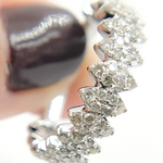 Load image into Gallery viewer, 14K Solid Gold Diamond Band Ring.