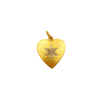 Load image into Gallery viewer, 14K Solid Gold Heart Charm with Diamonds. GDP236