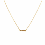 Load image into Gallery viewer, NFB72842. 14K Solid Gold Bar Diamond Necklace