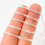 Load image into Gallery viewer, Sterling Silver Singapore Link Chain