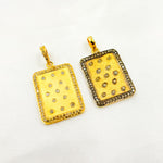Load image into Gallery viewer, DP200. Diamond Sterling Silver Rectangle Pendant
