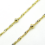 Load image into Gallery viewer, 14K Solid Gold Wheat Satellite Chain